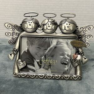 Fetco Grandkids Picture Frame Angels 5” x 3.5” Photo Keepsake Grandparent Gift